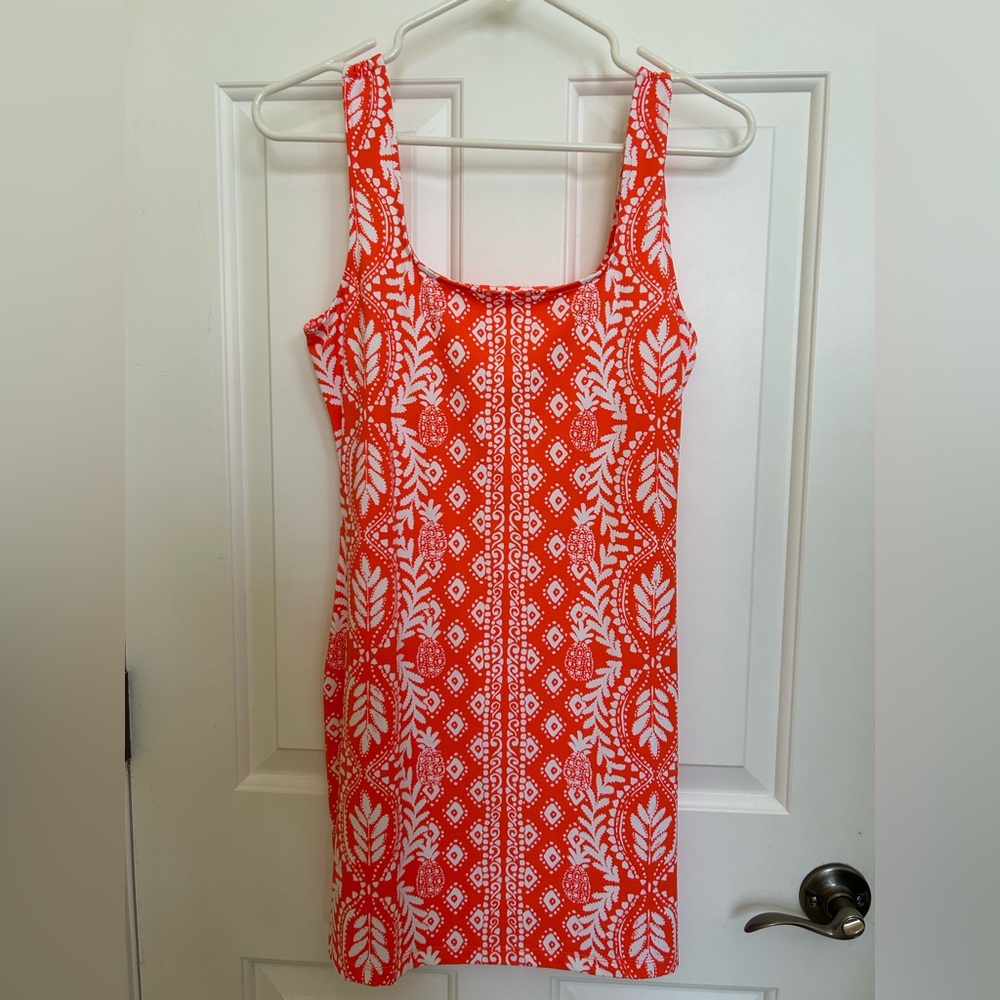 Lilly Pulitzer Orange and white dress